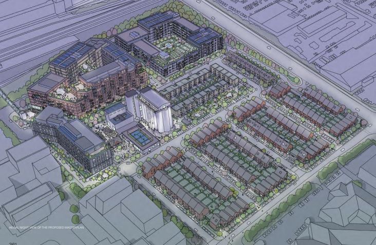 Illustrative sketch of proposed Wheat Quarter development